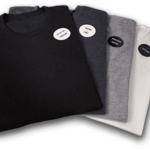 4 different fabric t-shirt sample pack